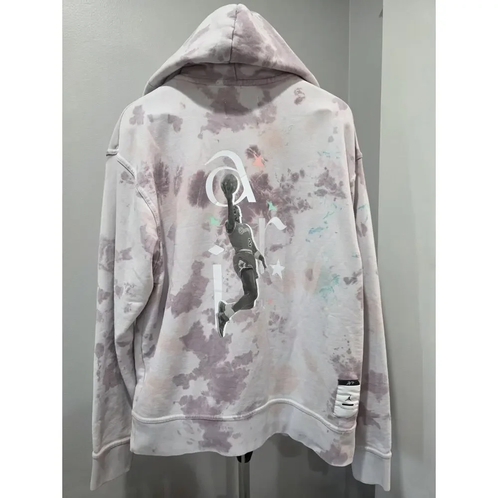 Jordan Air AJ1 Tie Dye Hoodie Men’s Medium Jumpman Basketball Pullover